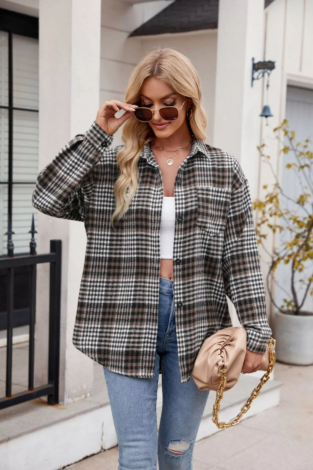 Casual Plaid Long Sleeve Shirt