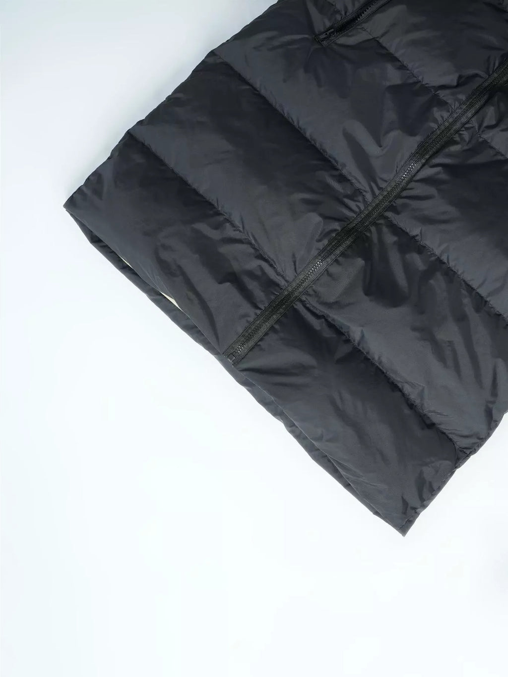 Longline Padded Hooded Vest Coat
