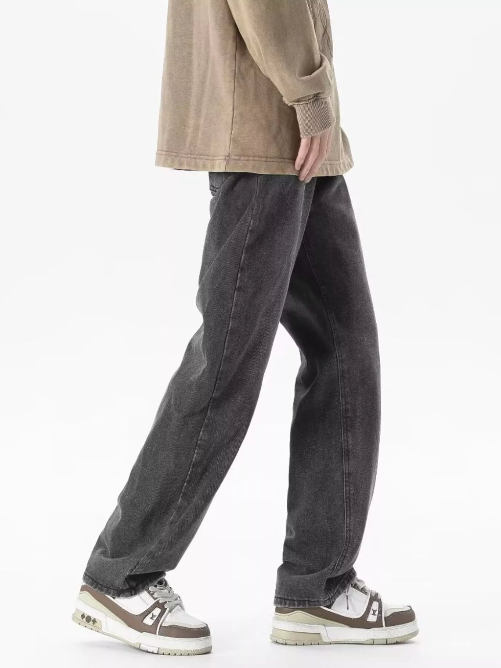Full Size Vintage Wash Loose Fit Jeans Plus Size