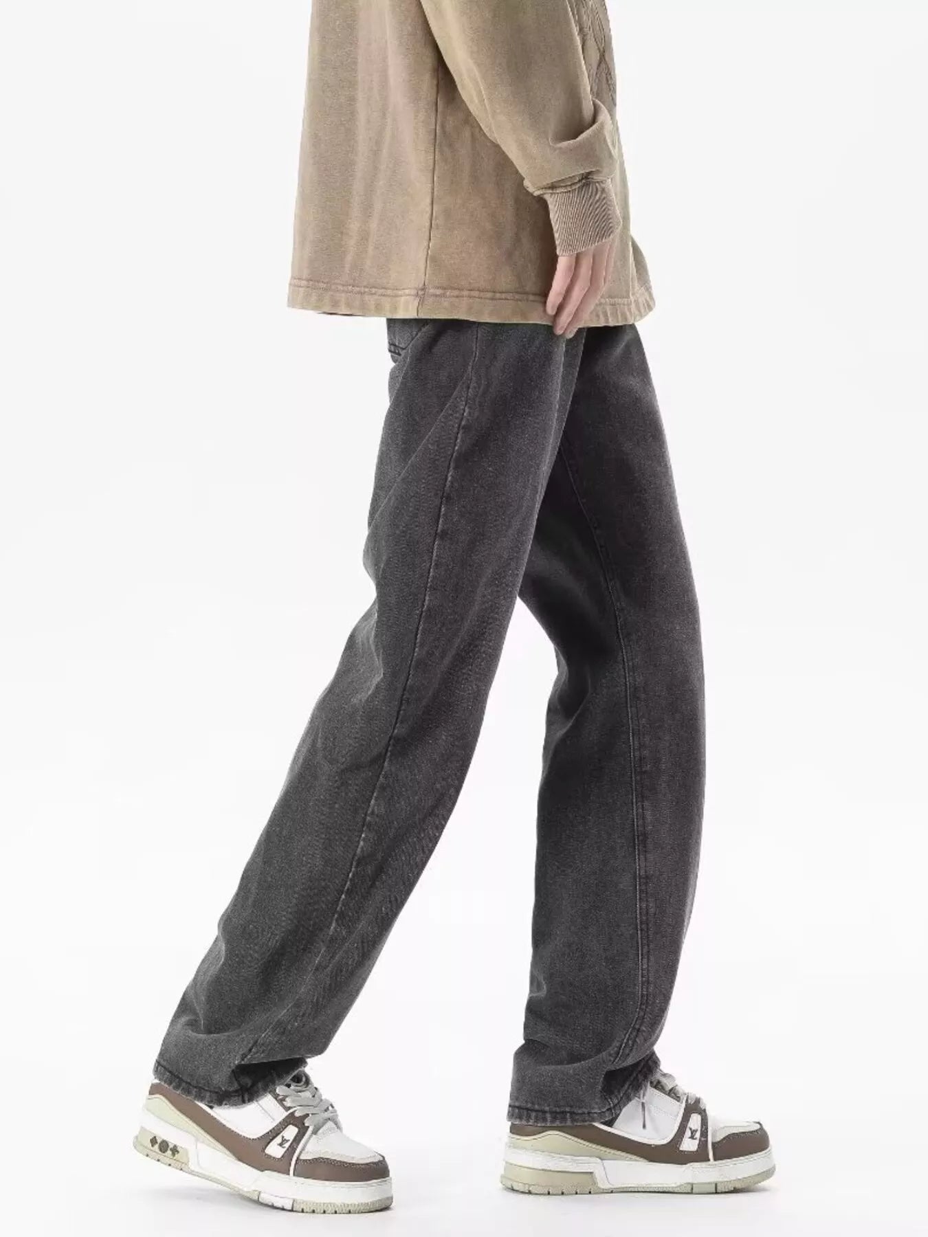 Full Size Vintage Wash Loose Fit Jeans Plus Size