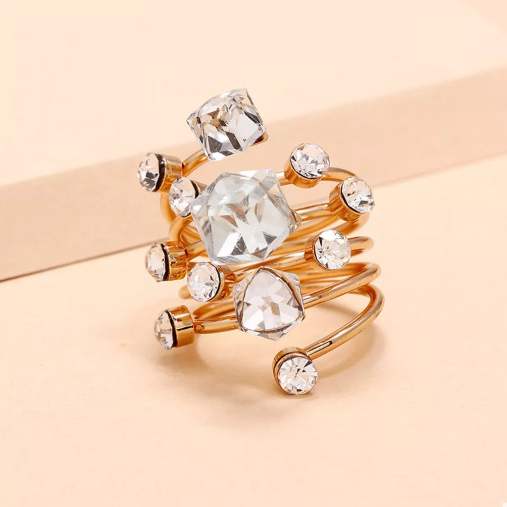 18K Gold-Plated Multi-Layered Ring