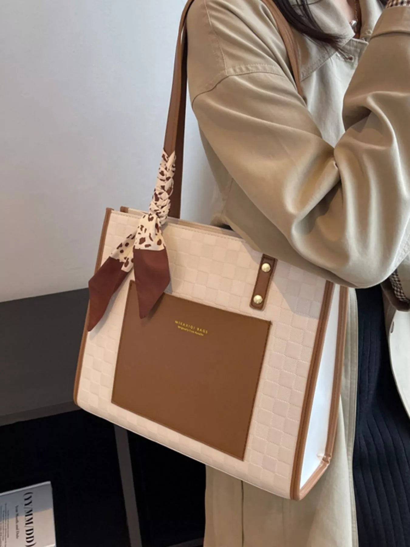 Color Block Shoulder Bag