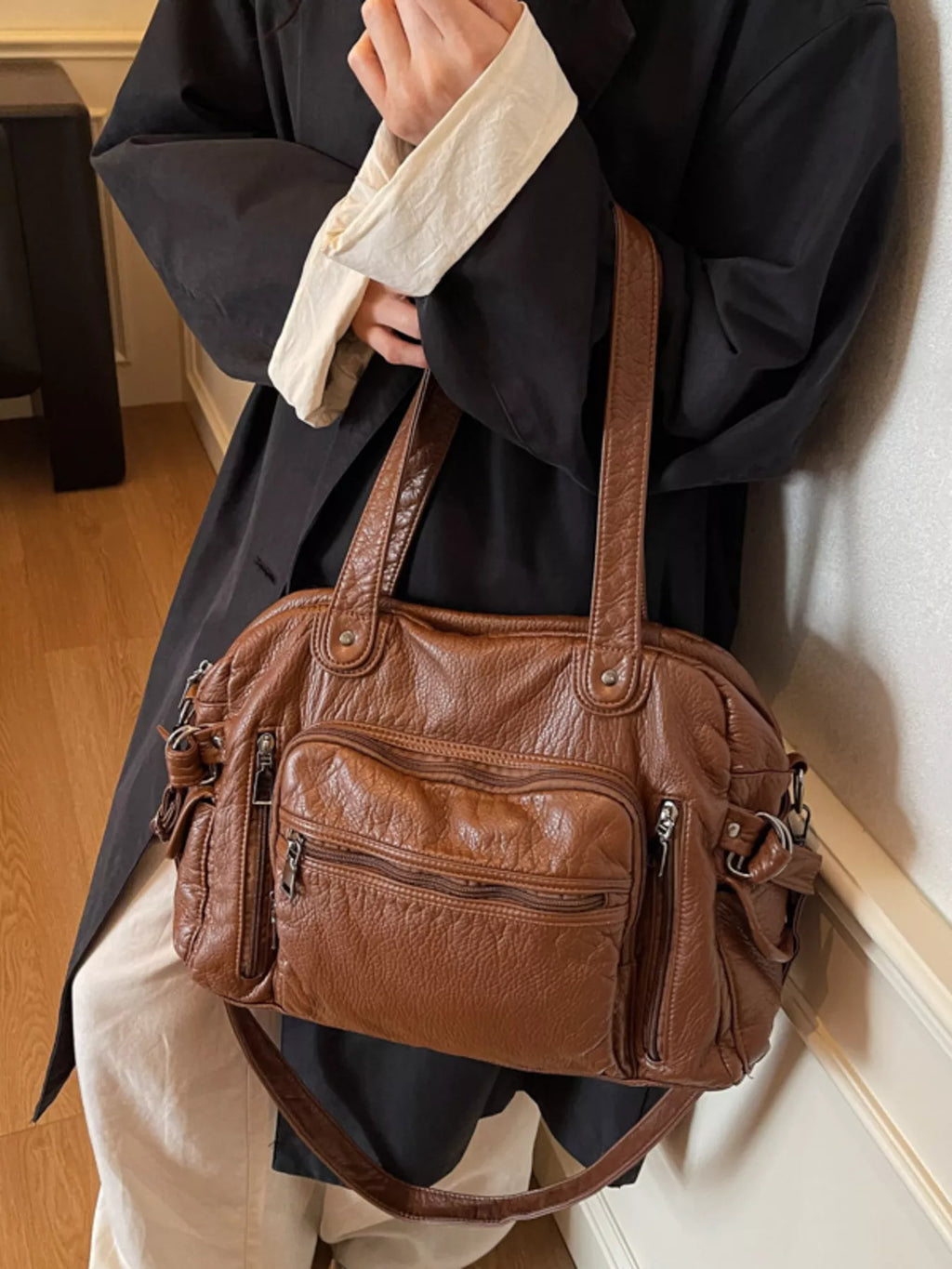 Multi Pocket Shoulder Bag