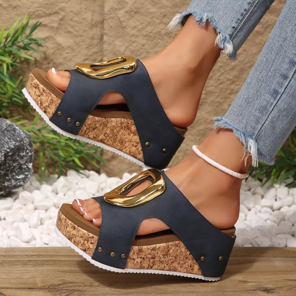 Open Toe Wedge Sandals
