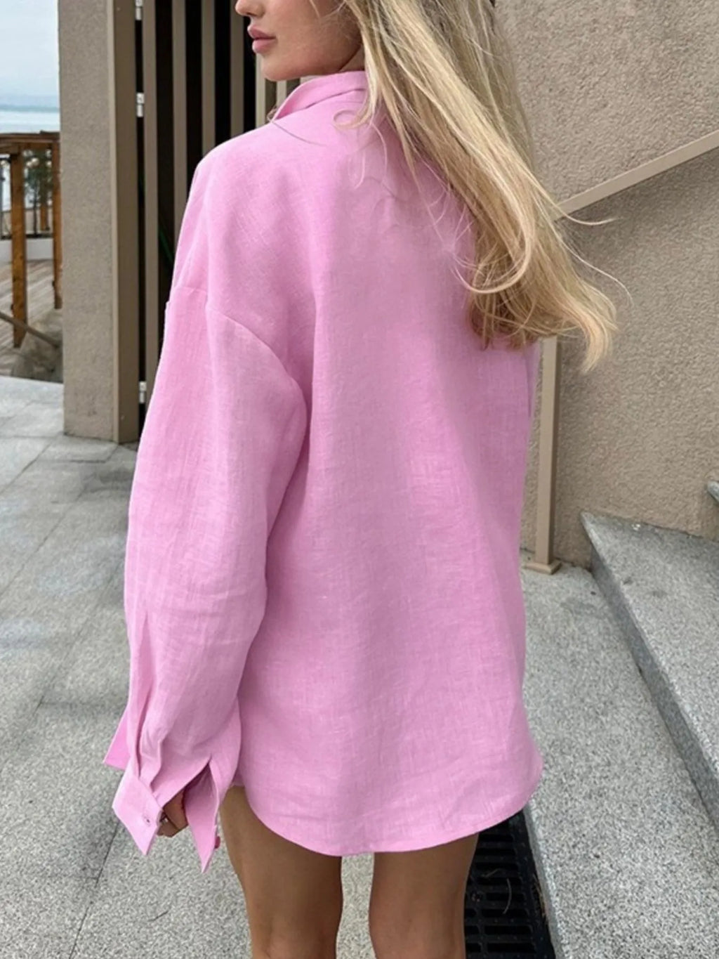 Casual Button-Up Long Sleeve Shirt
