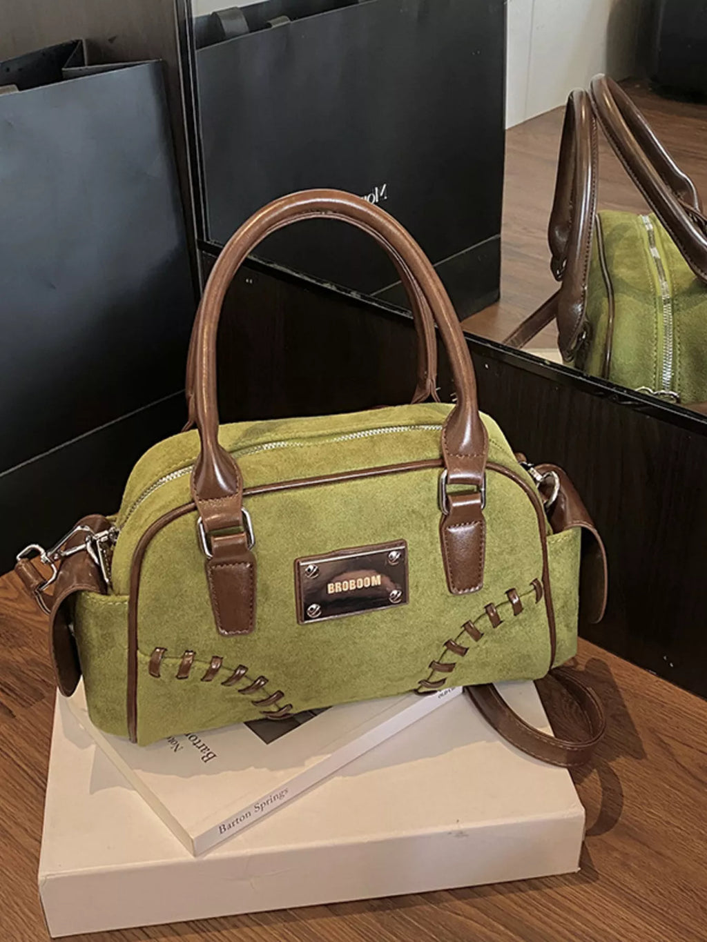 Vintage Top Handle Crossbody Bag