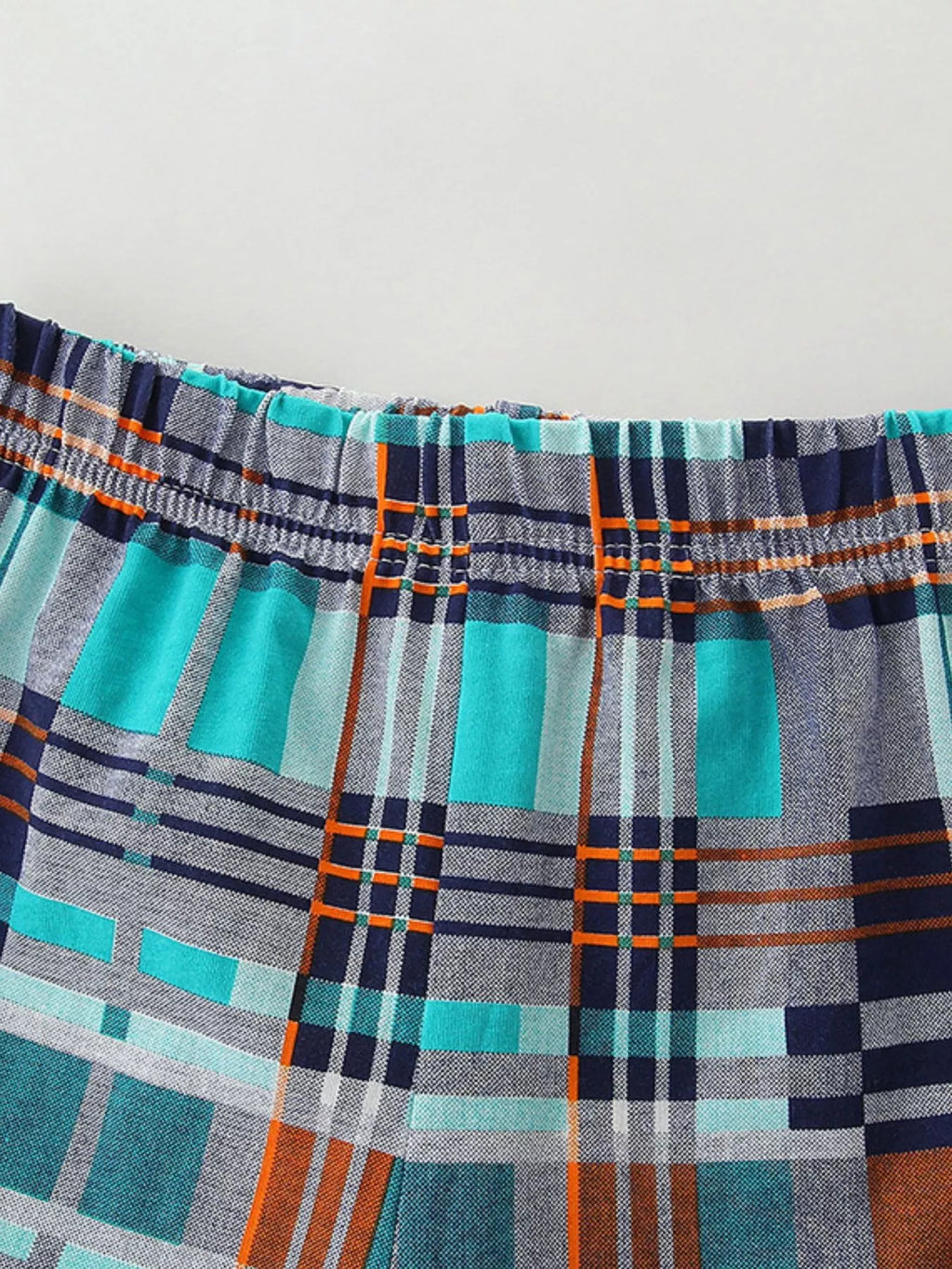 Children's Whale Print Tee and Plaid Shorts Set