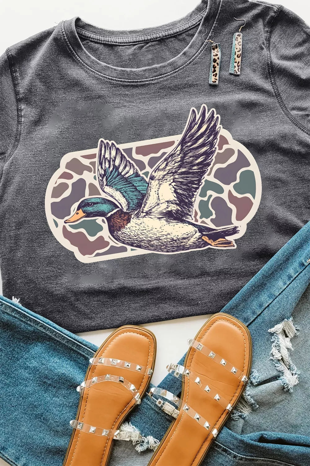 Graphic Round Neck Short Sleeve T-Shirt
