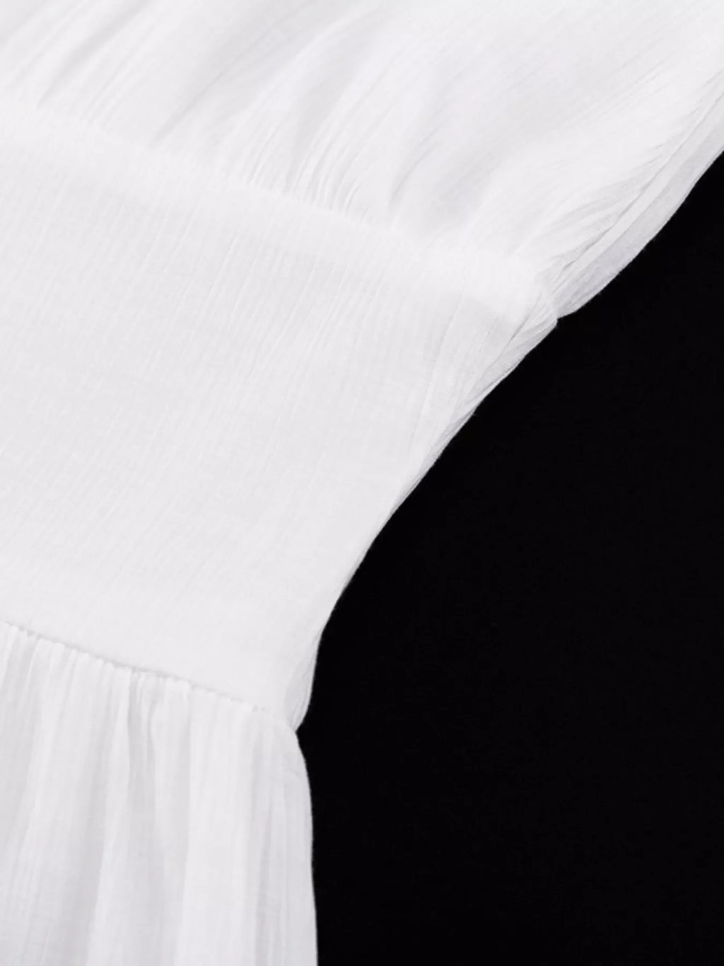 Slit Puff Sleeve Maxi Dress