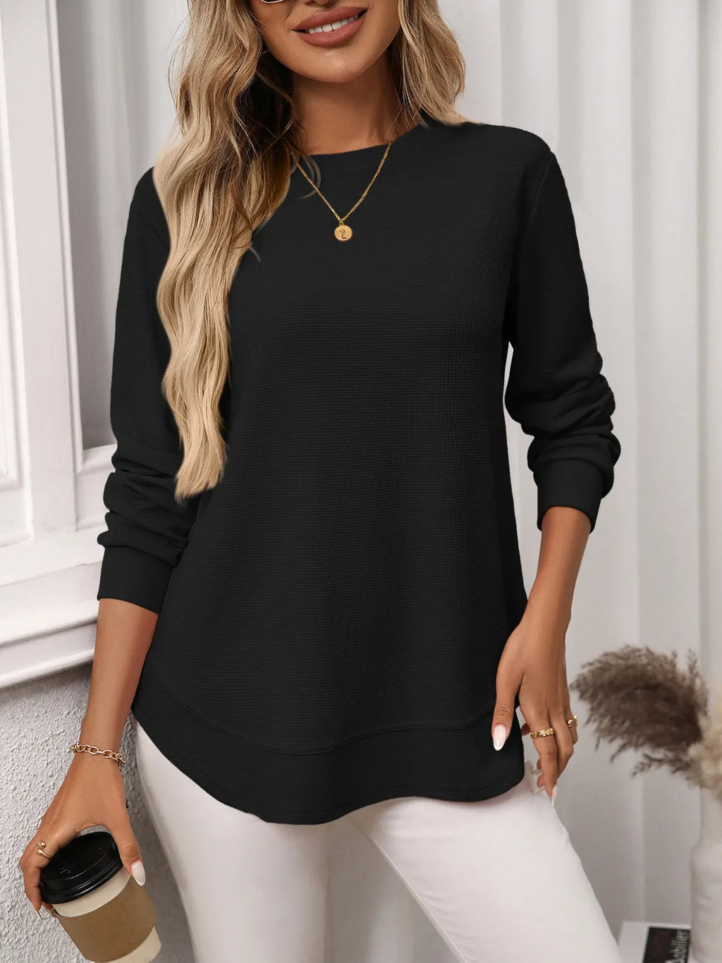 Long Sleeve Round Neck T-Shirt