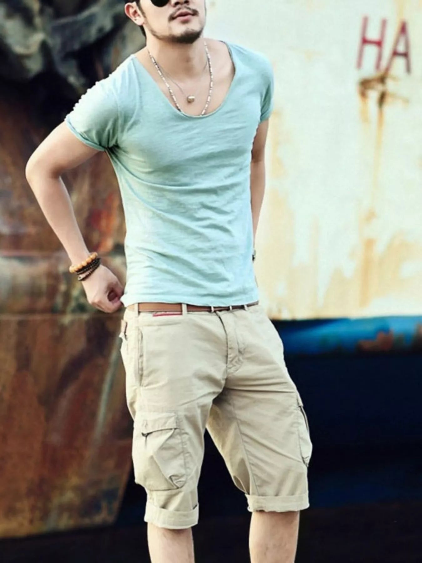Men's Casual Solid Color Short Sleeve T-Shirt