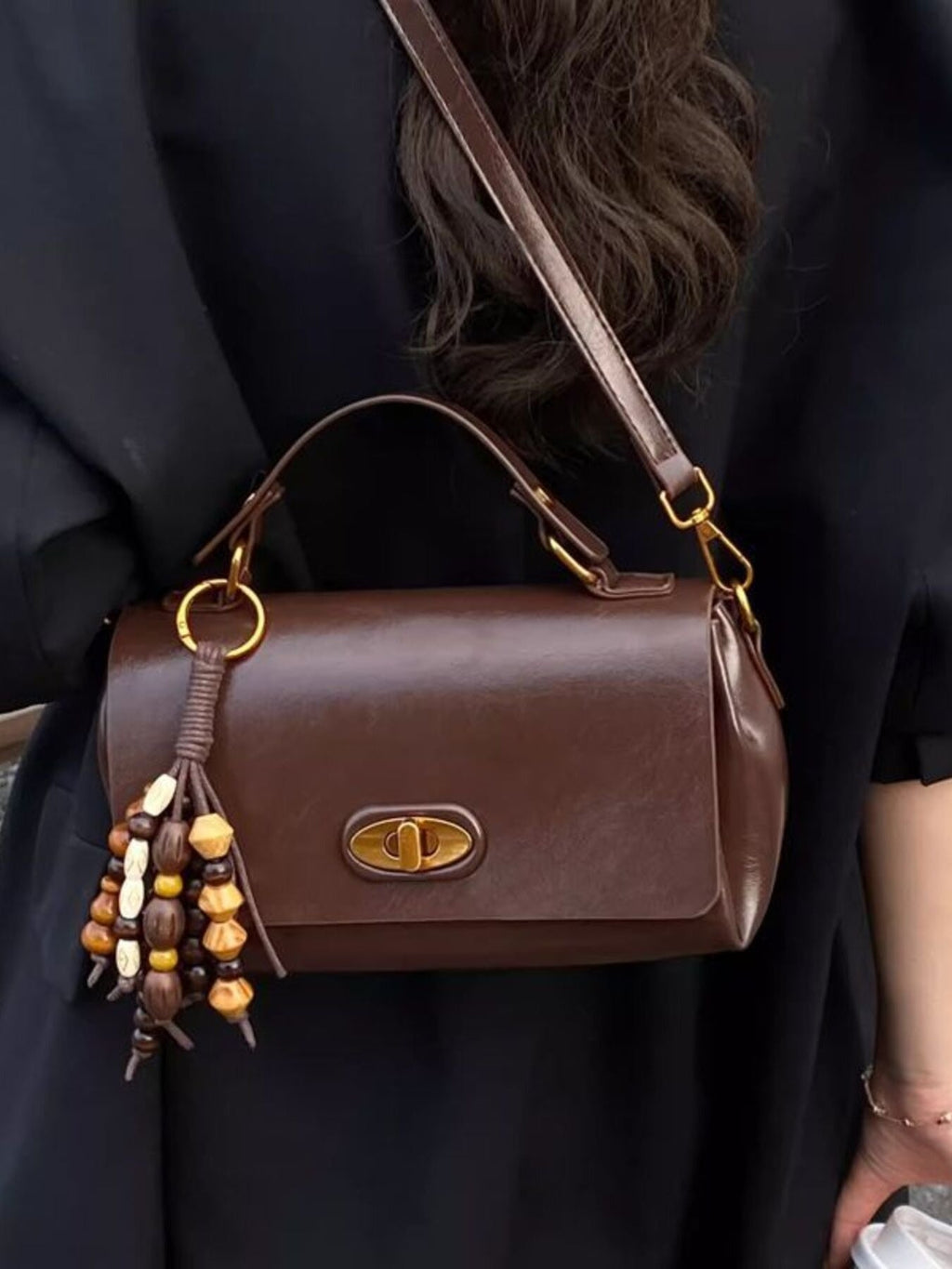Flap Leather Shoulder Bag