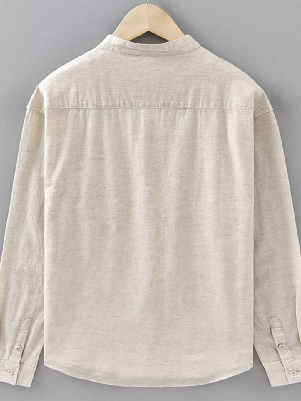 Men's Plus Size Casual Button Up Long Sleeve Shirt