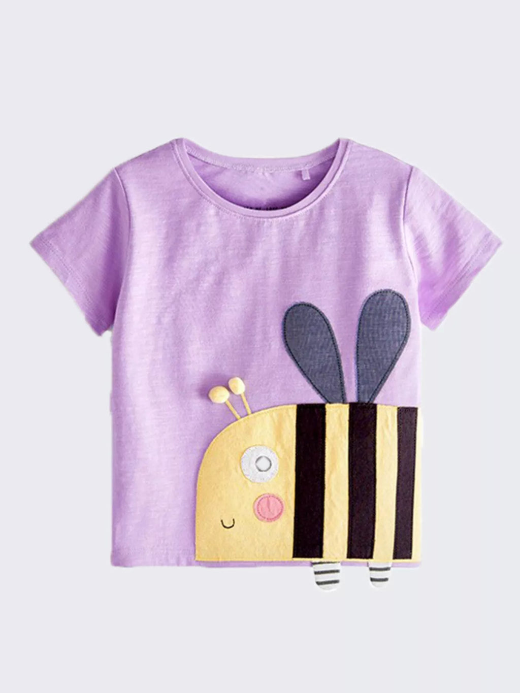 Children's Bee Applique Short Sleeve T-Shirt