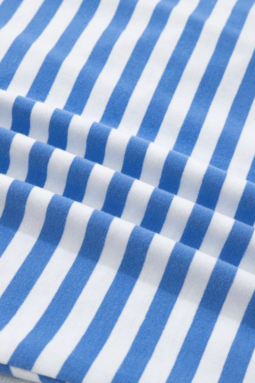 Stripe Nautical Tie Contrast Trim Round Neck T Shirt Mini Dress