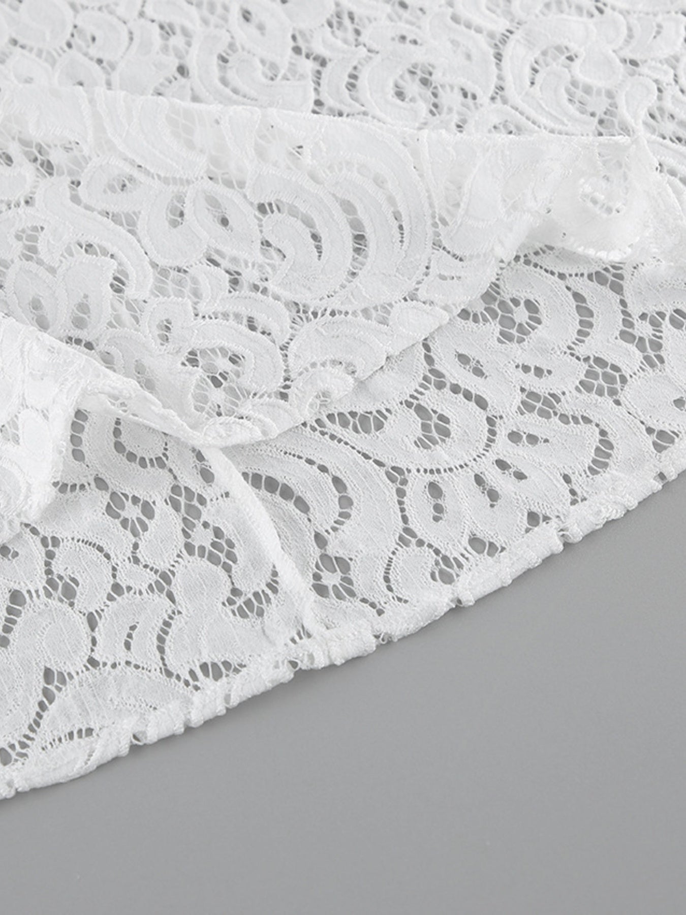 Cap Sleeve Top and Lace Skirt Set