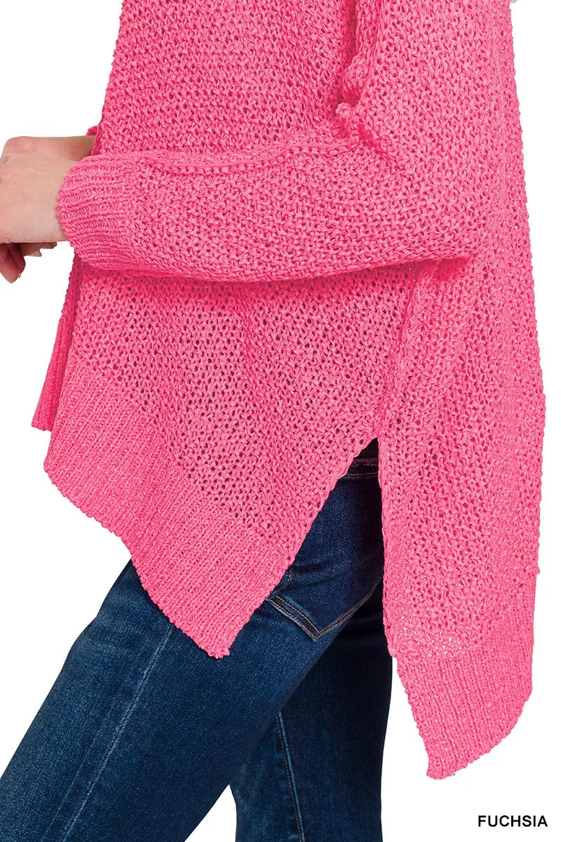 Zenana Dolman Sleeve V-Neck Sweater