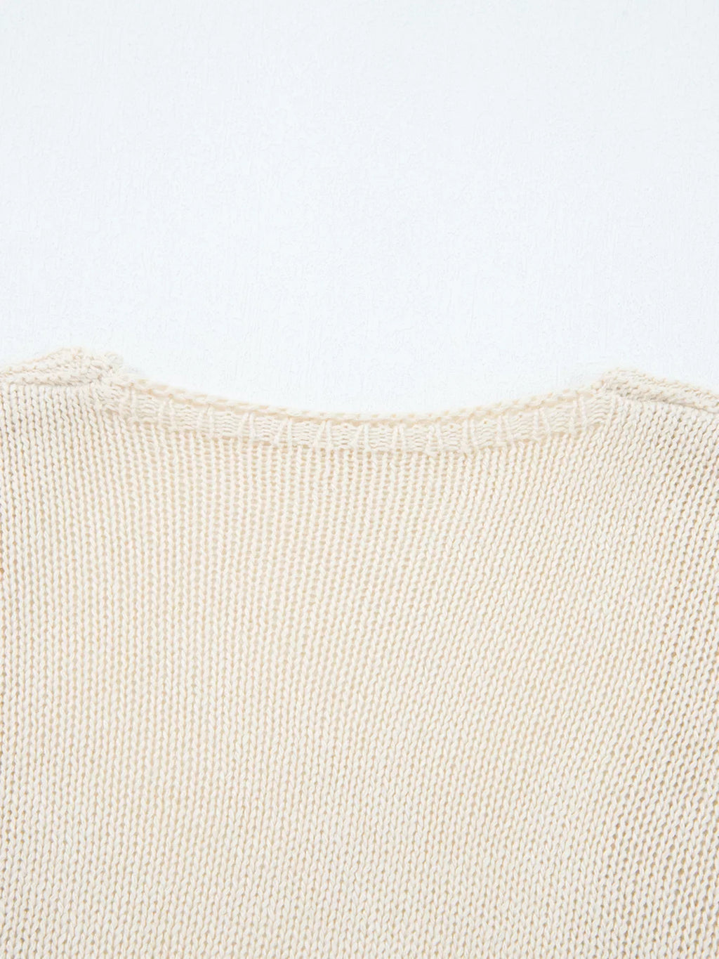 Hollowed Knit Open Front Cardigan