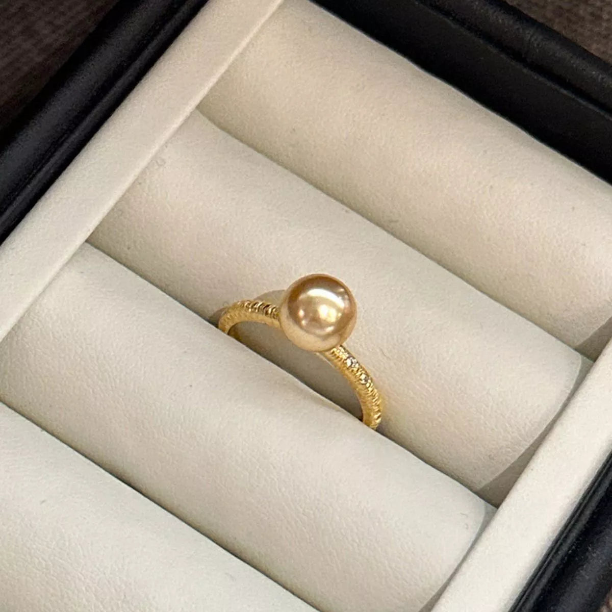 18K Gold-Plated Pearl Ring