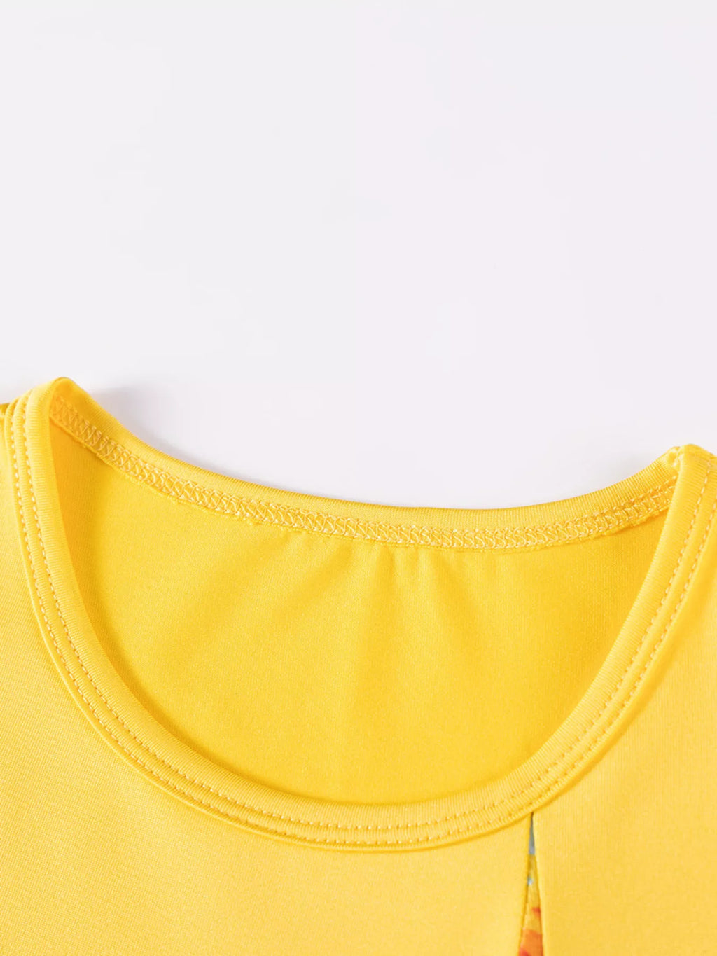 Children's Sunflower Ruffle Cap Sleeve Dress