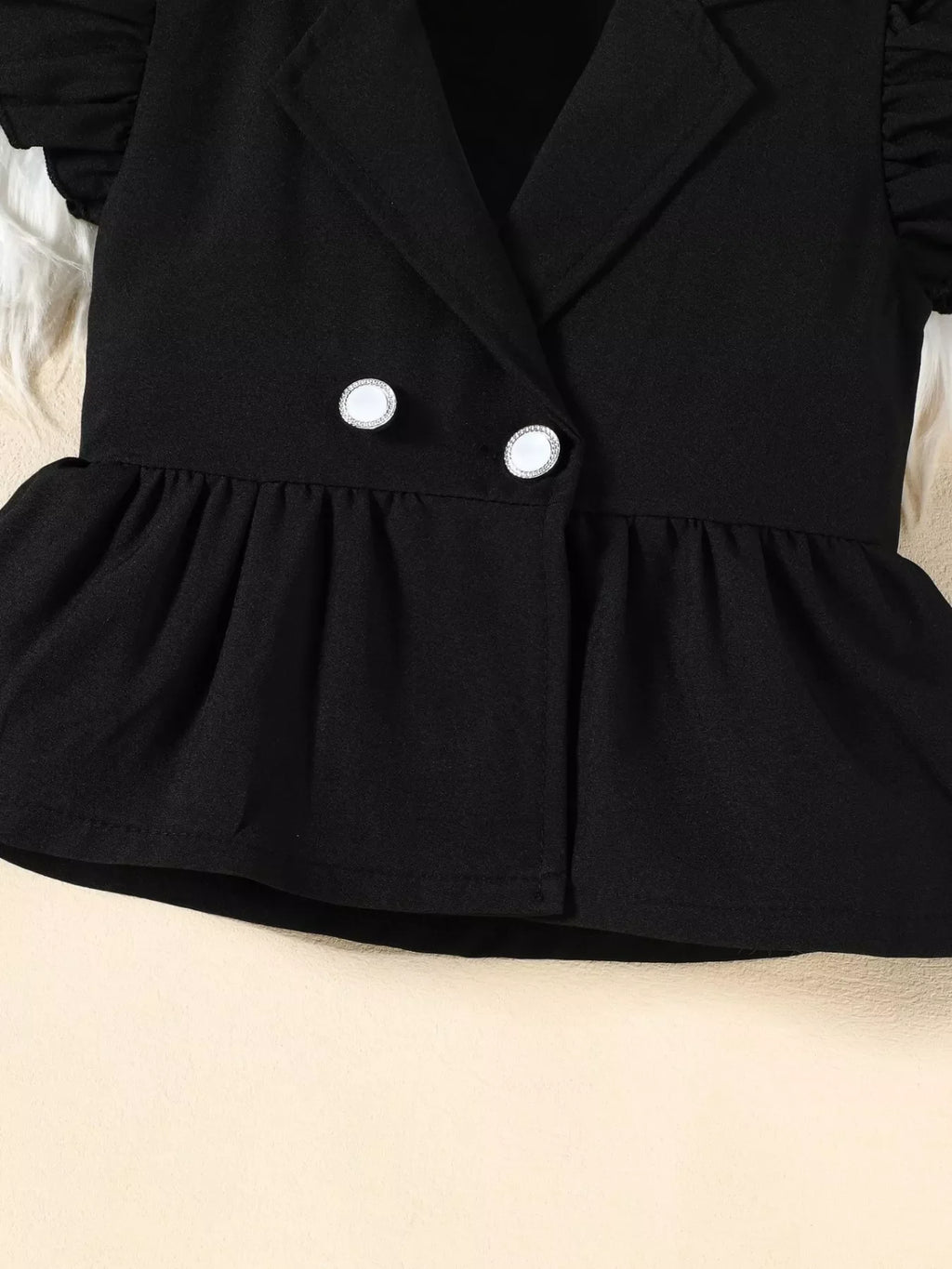 Children's Cami & Ruffle Sleeve Top & Wide Leg Pants Set
