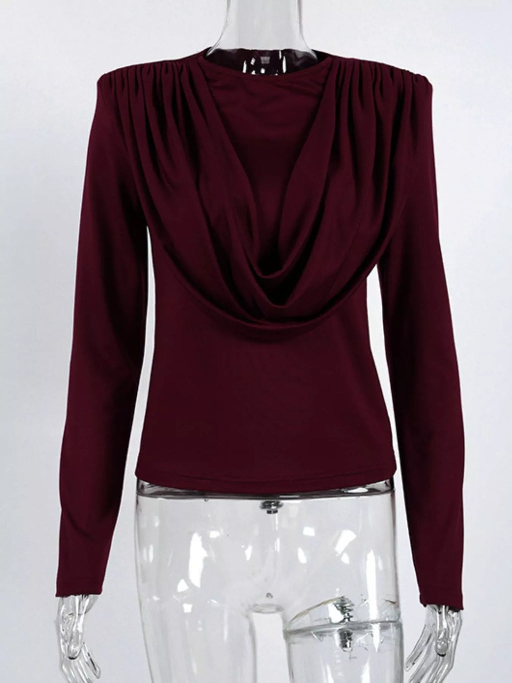 Ruched Long Sleeve T-Shirt