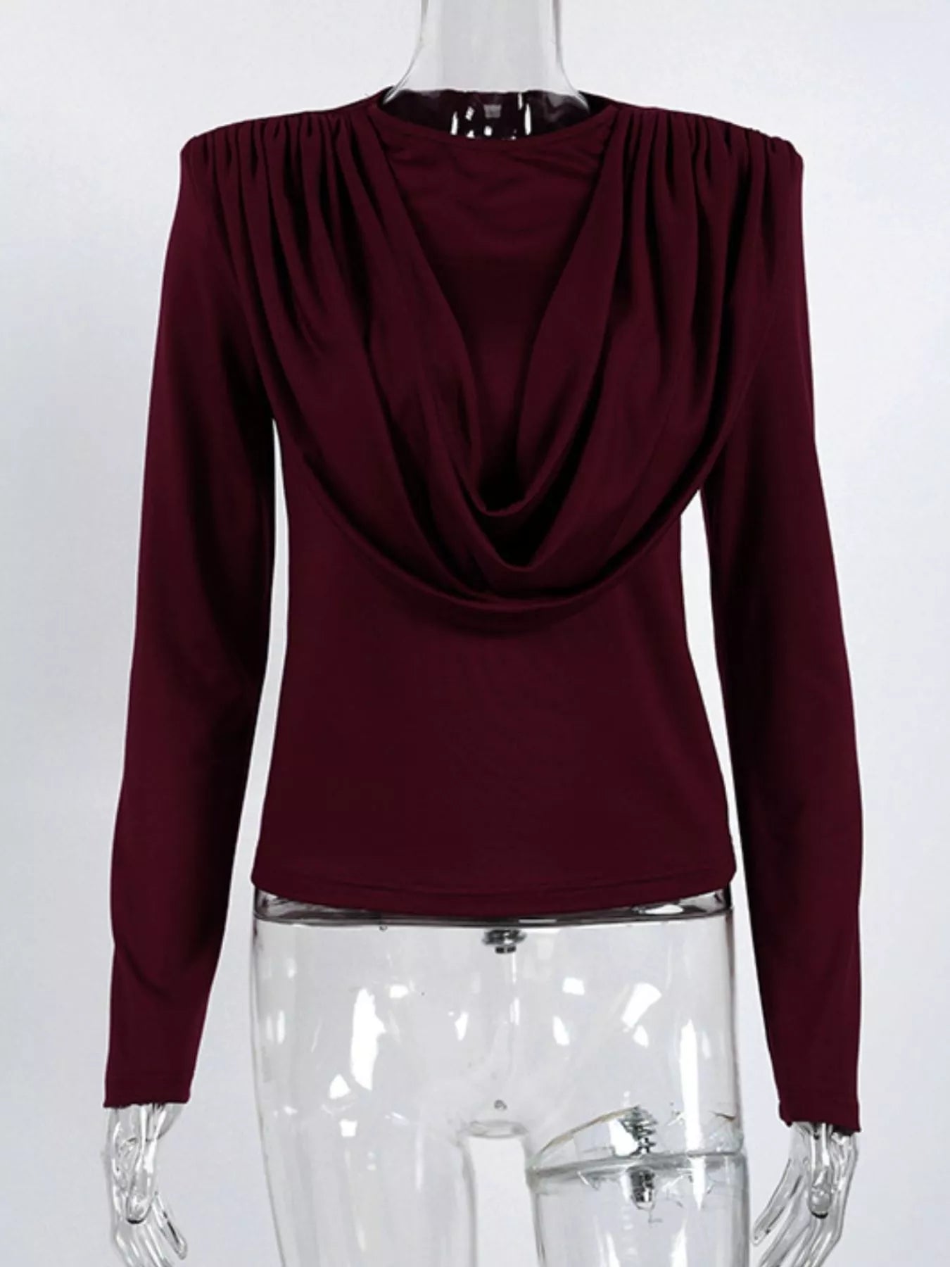 Ruched Long Sleeve T-Shirt