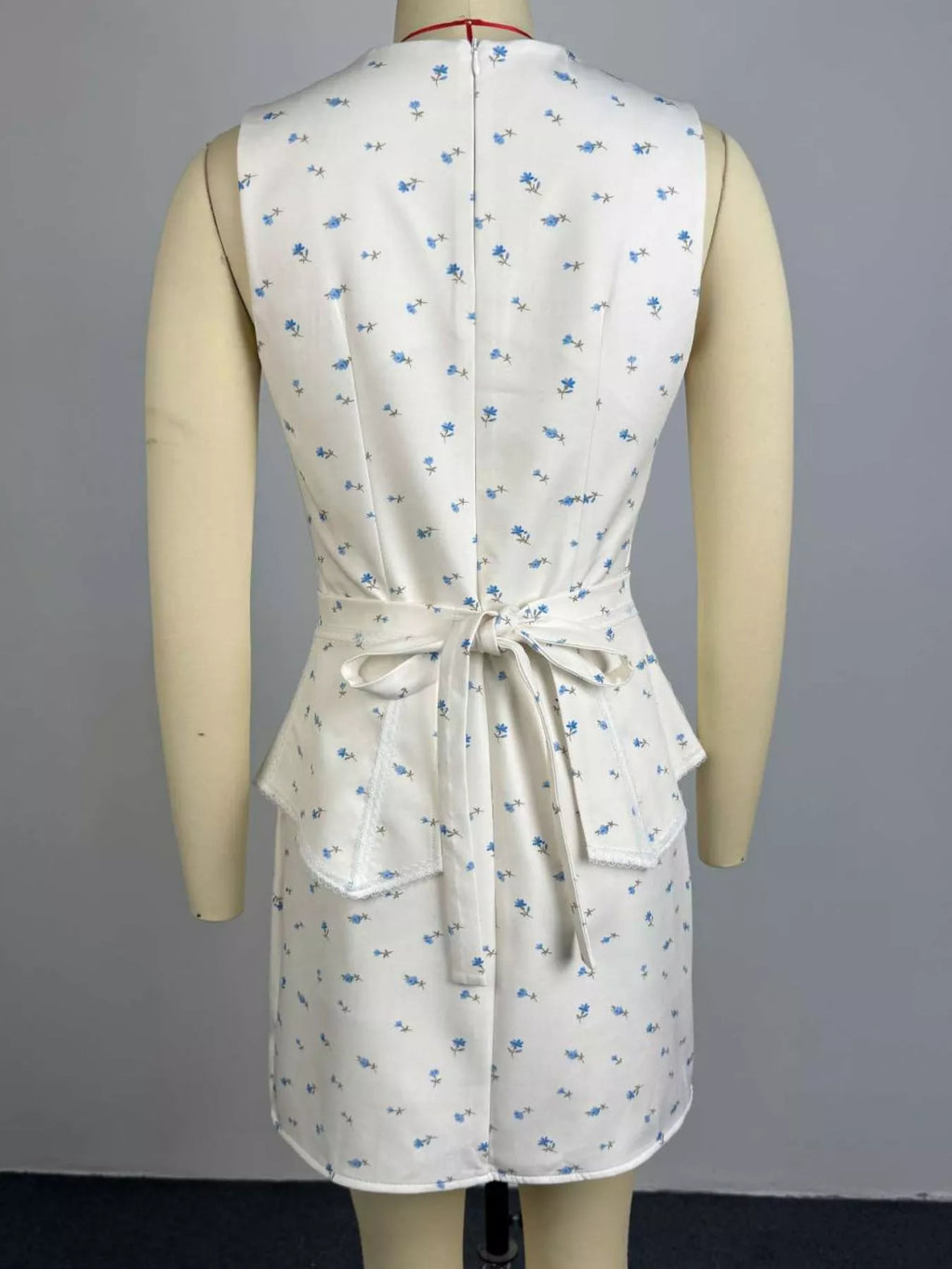 Floral Print Sleeveless Top and Skirt Set