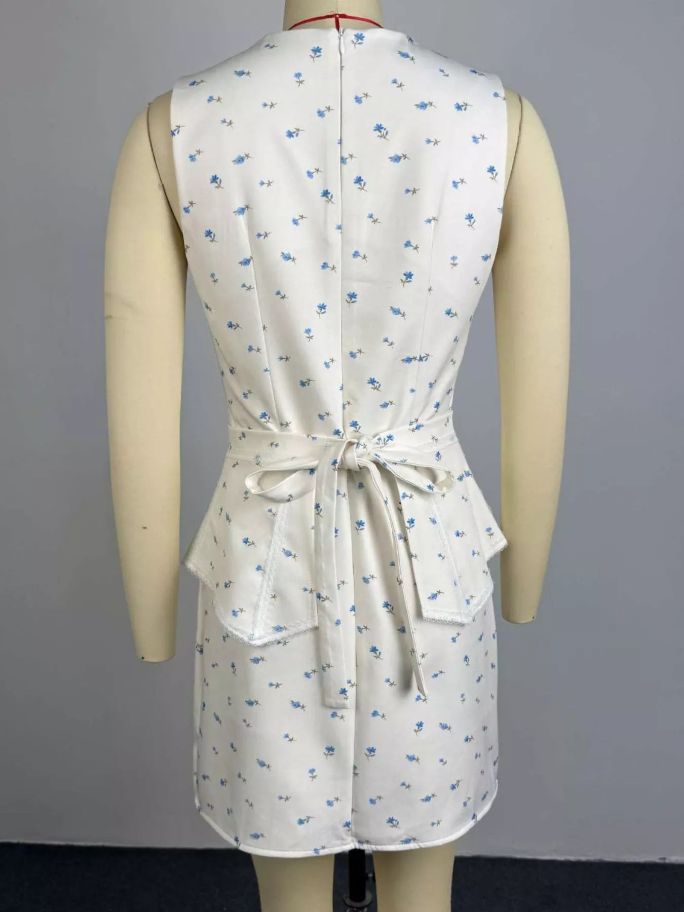 Floral Print Sleeveless Top and Skirt Set
