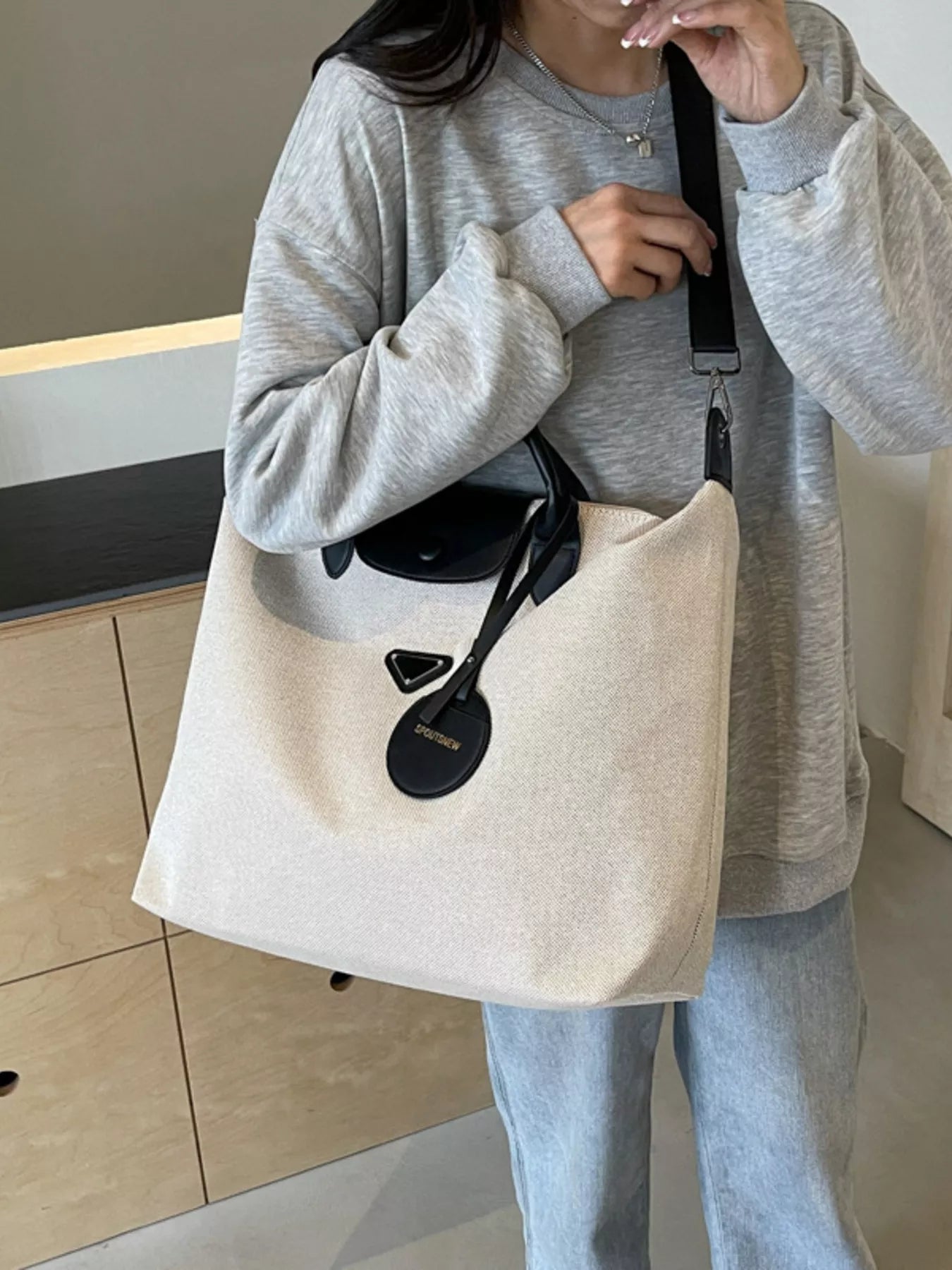 Canvas Travel Bag with Detachable Strap