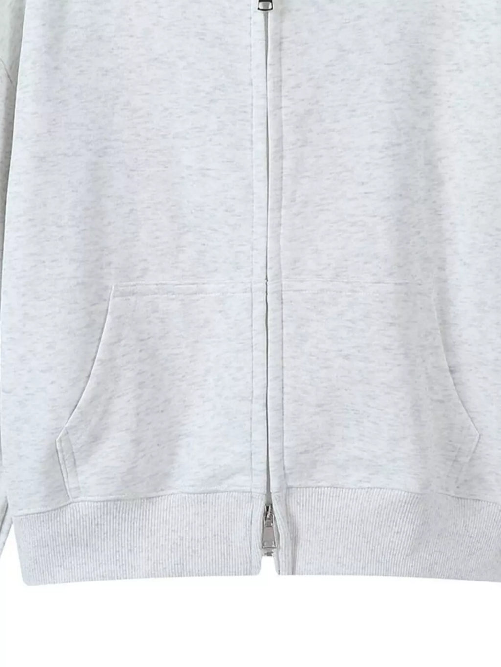 Full Size Casual Zip-Up Long Sleeve Hoodie Plus Size