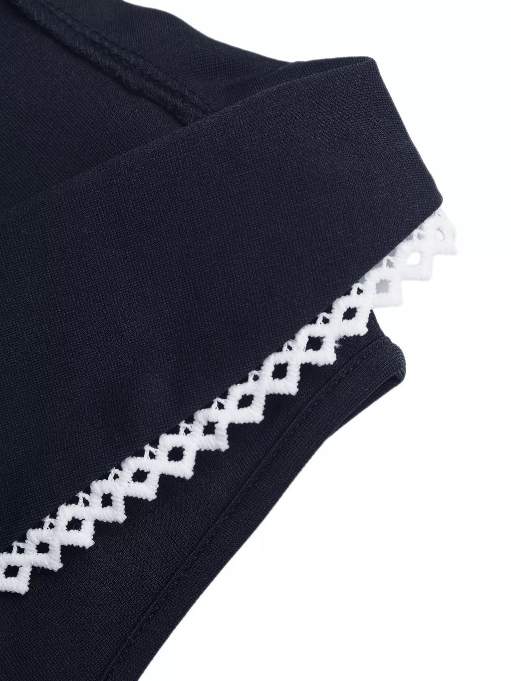 Lace Trim Tie-Front Vest