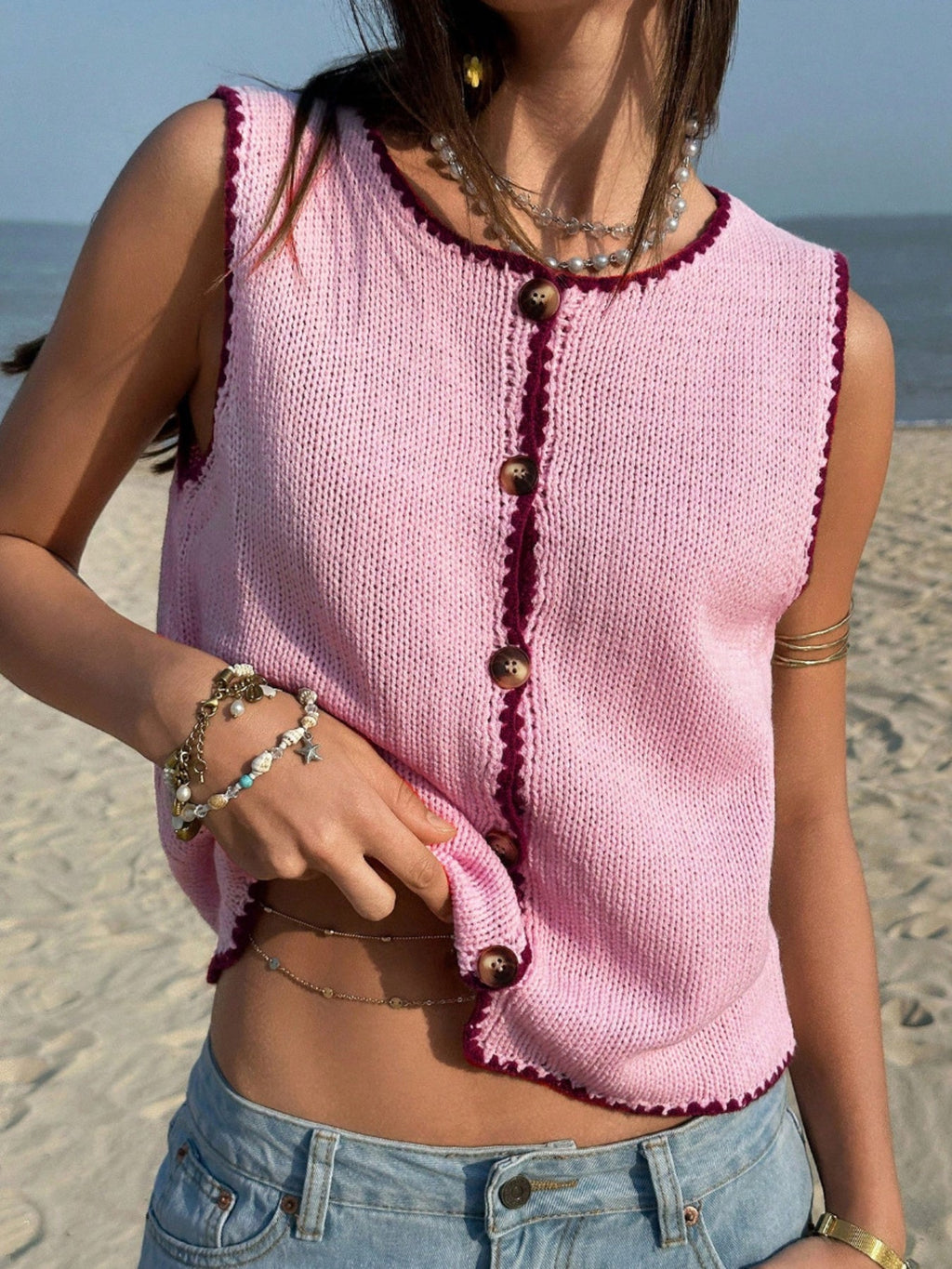 Button-Down Sweater Vest