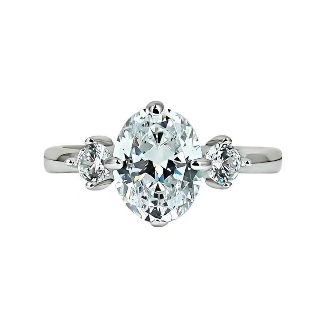 2 Carat Moissanite 925 Sterling Silver Ring