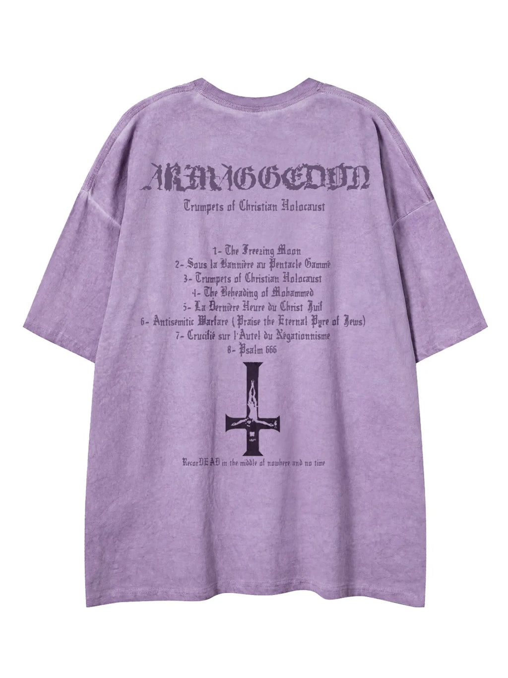 Men's Vintage Washed Graphic Oversized T-Shirt