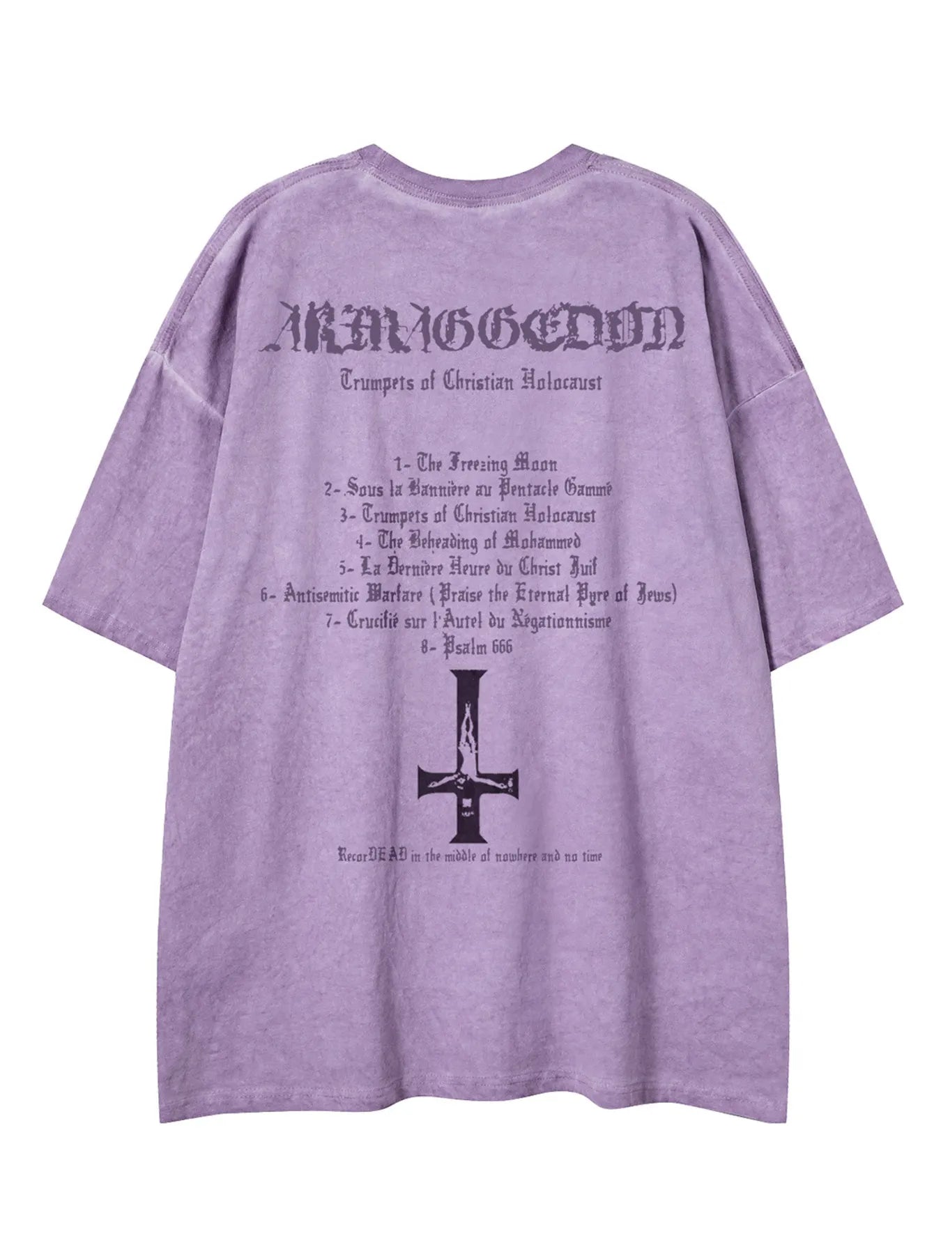 Men's Vintage Washed Graphic Oversized T-Shirt