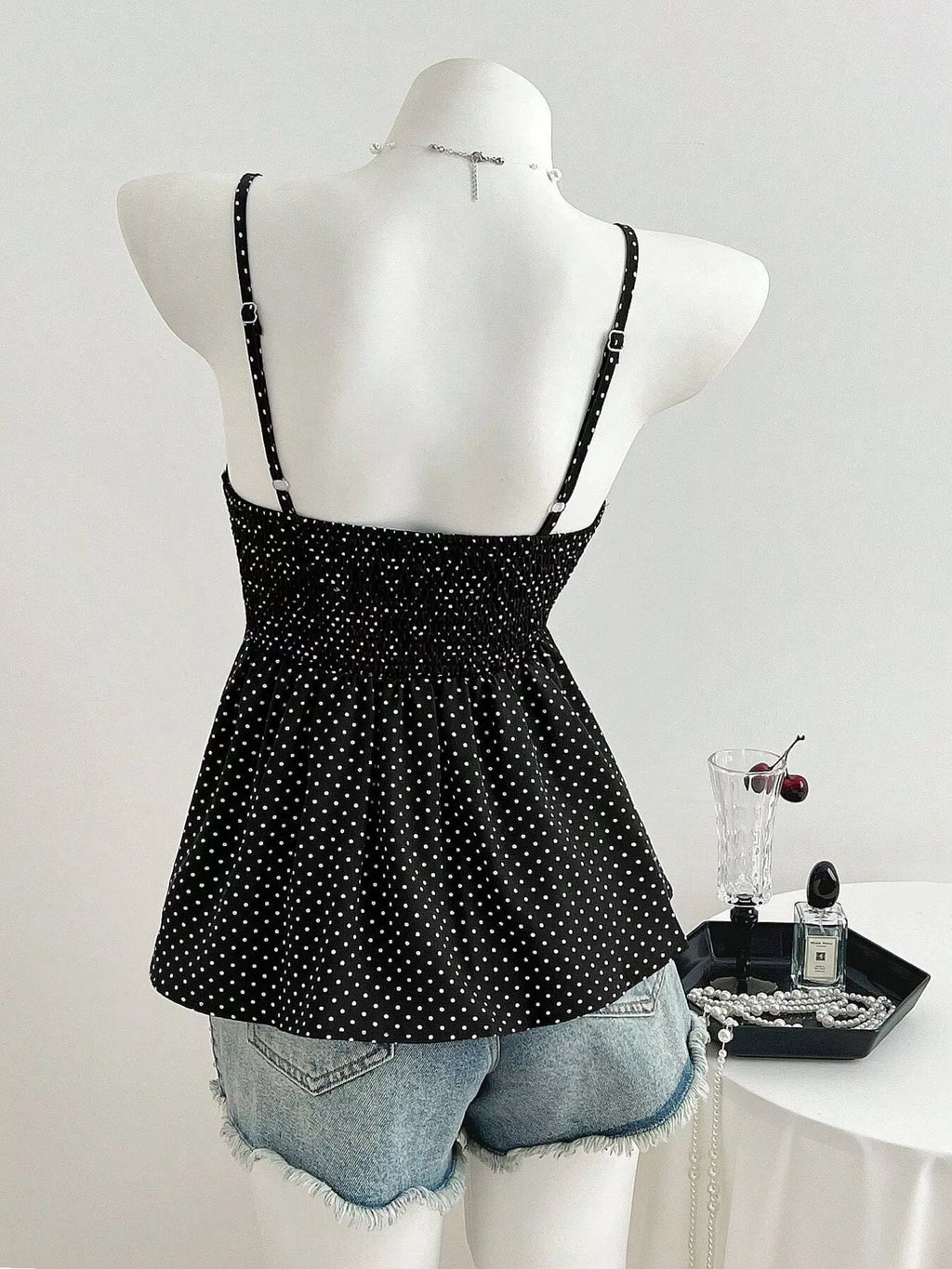Polka Dot V-Neck Cami