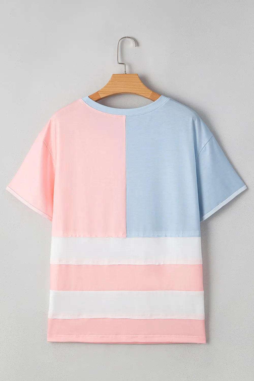 Patriotic Star Color Block T-Shirt