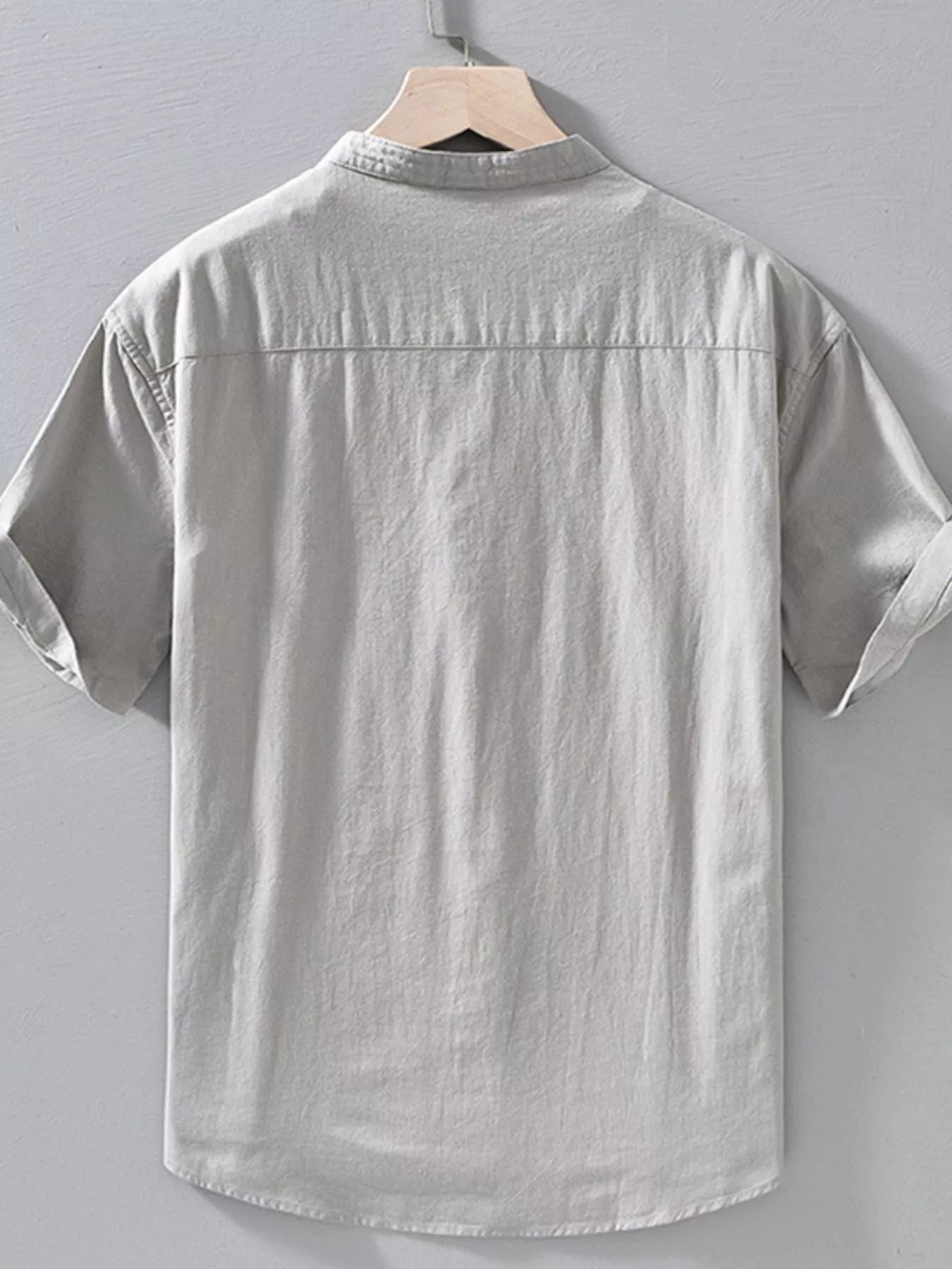 Men's Plus Size Button Up Short Sleeve Shirt
