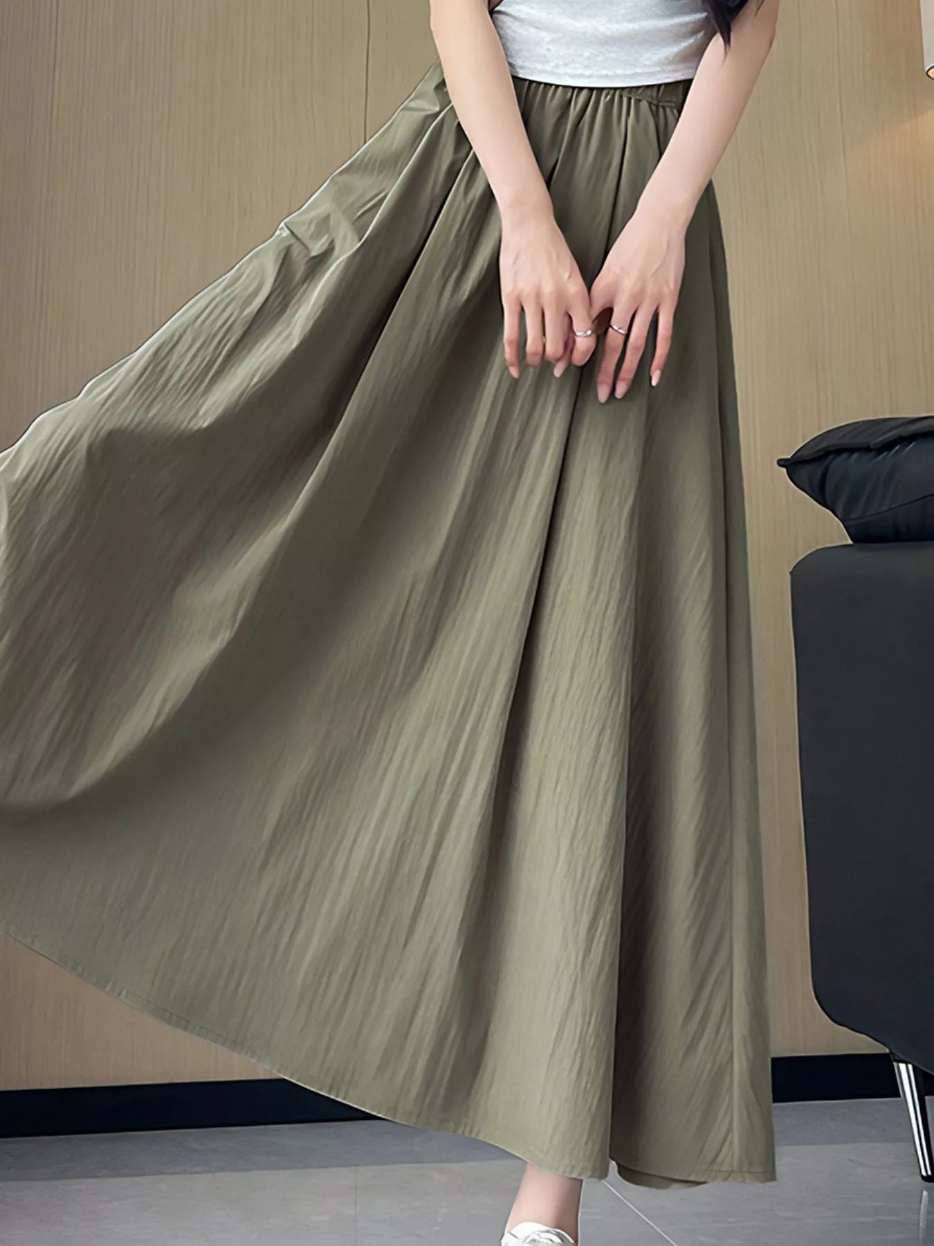 Flowy A-Line Maxi Skirt