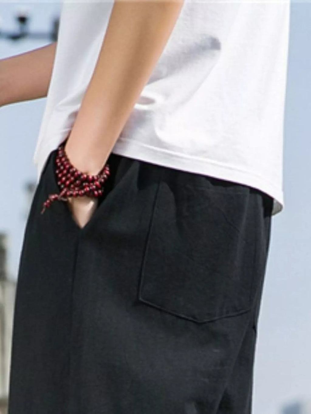 Men's Plus Size Loose Fit Drawstring Casual Pants