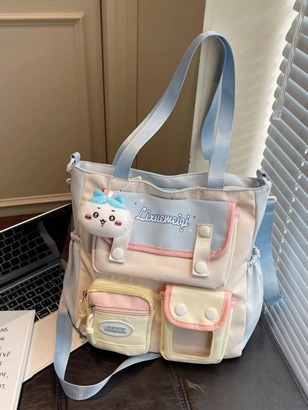 Multi-Pocket Shoulder Bag