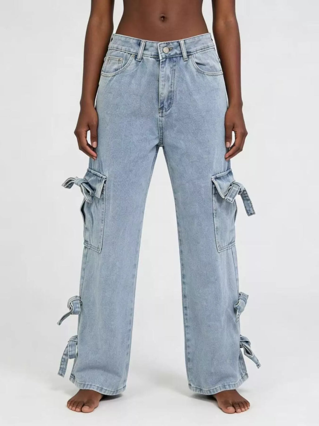 Bow Wide Leg Jeans