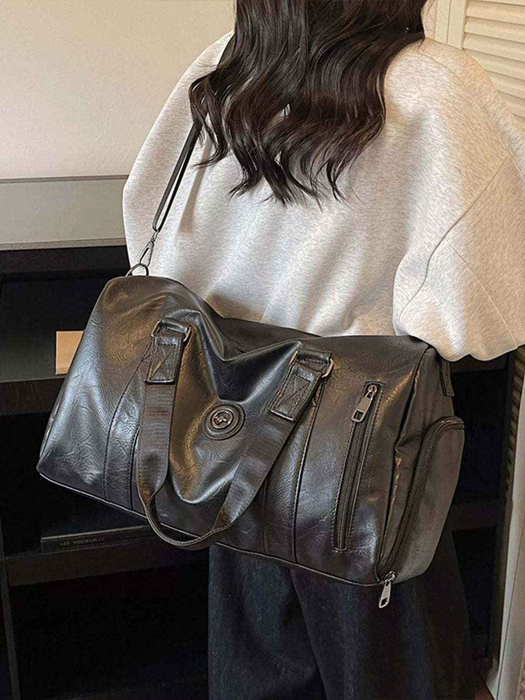 PU Leather Duffel Bag