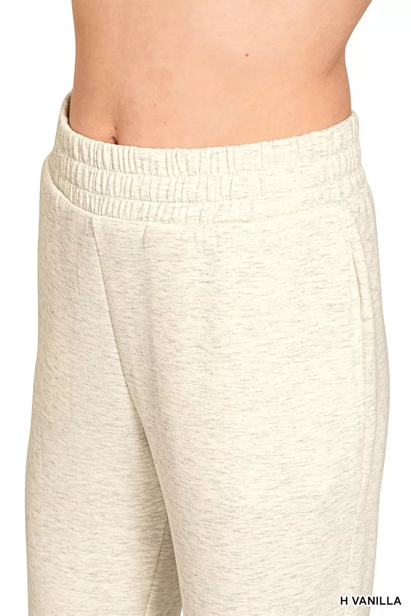 Zenana Scuba Capri Sweatpants with Pocket