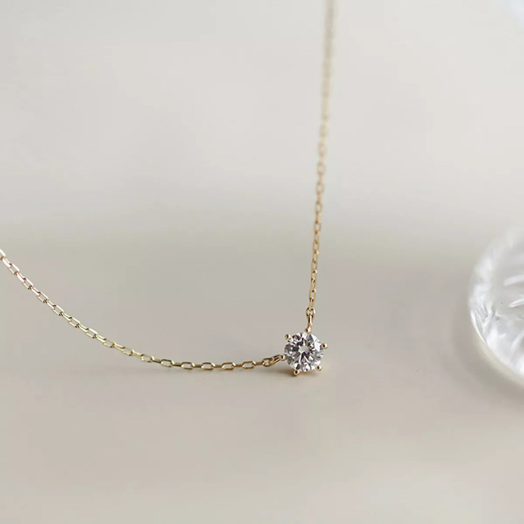 925 Sterling Silver Zircon Necklace