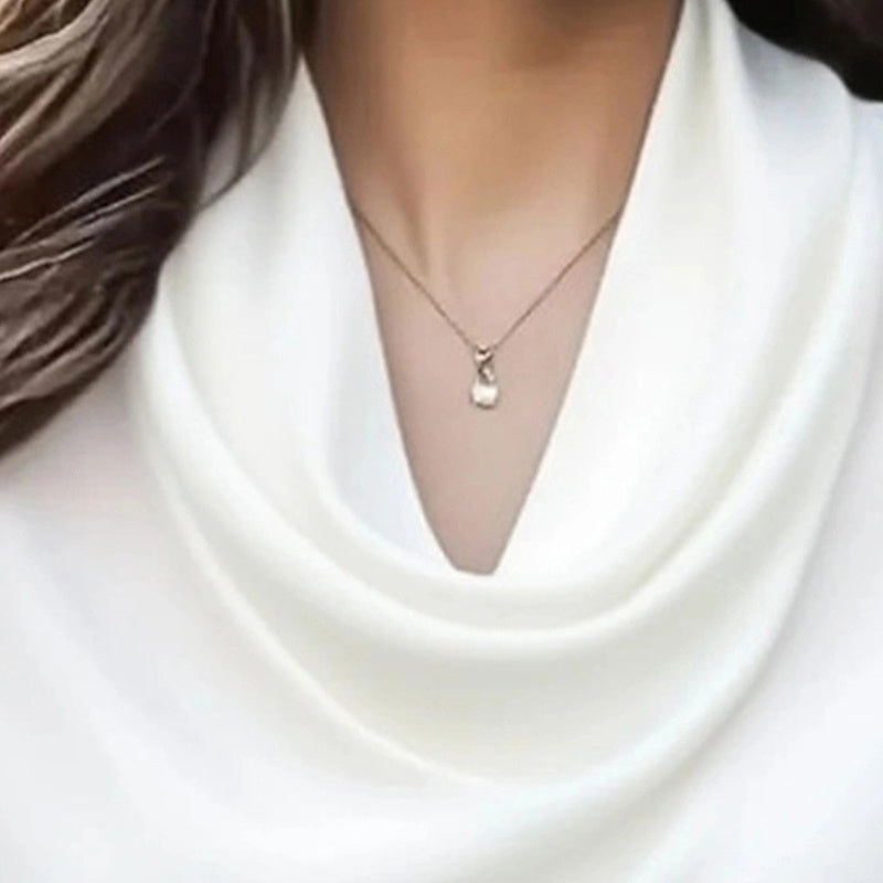 Women's Elegant Draped Neck Blouse