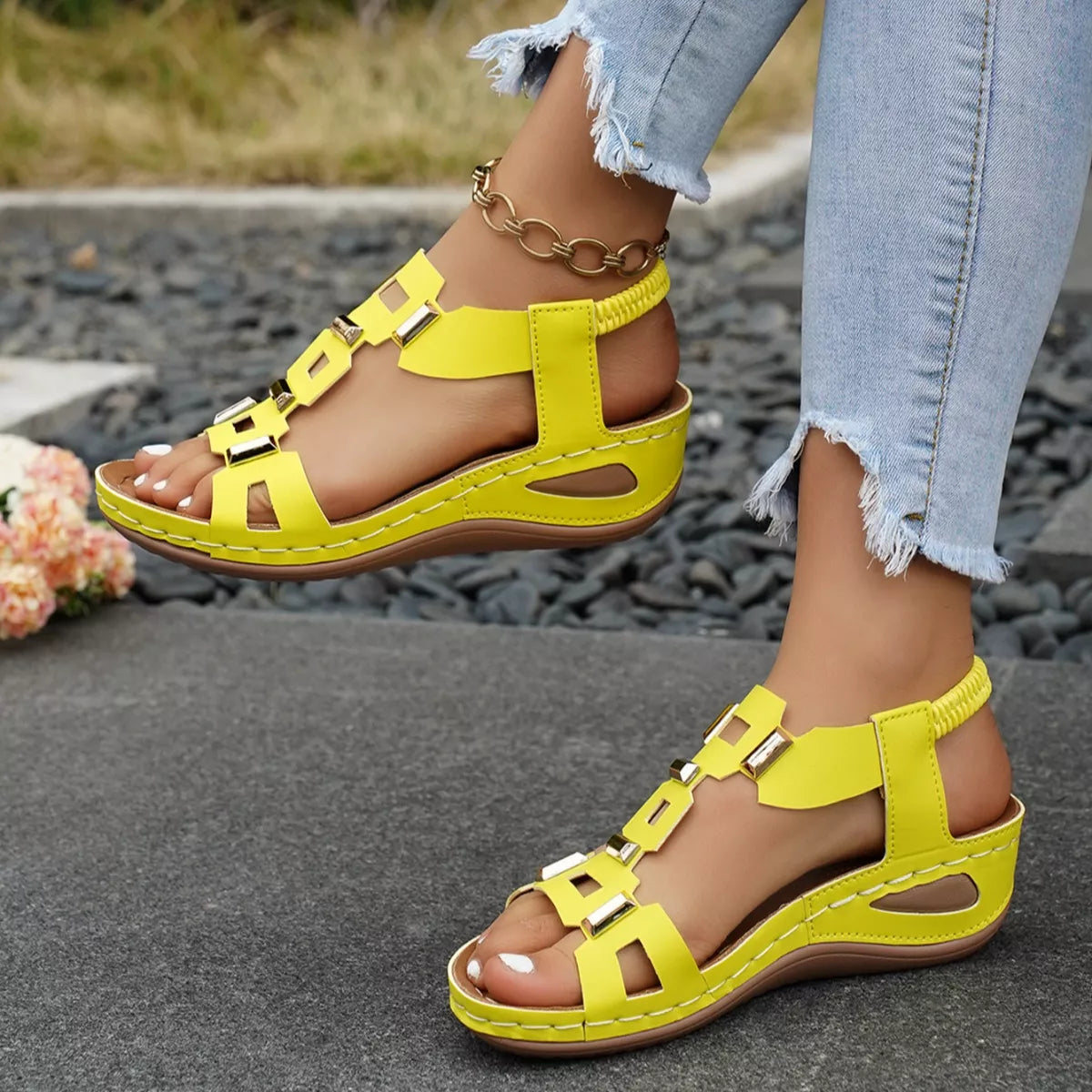 Open Toe Wedge Sandals