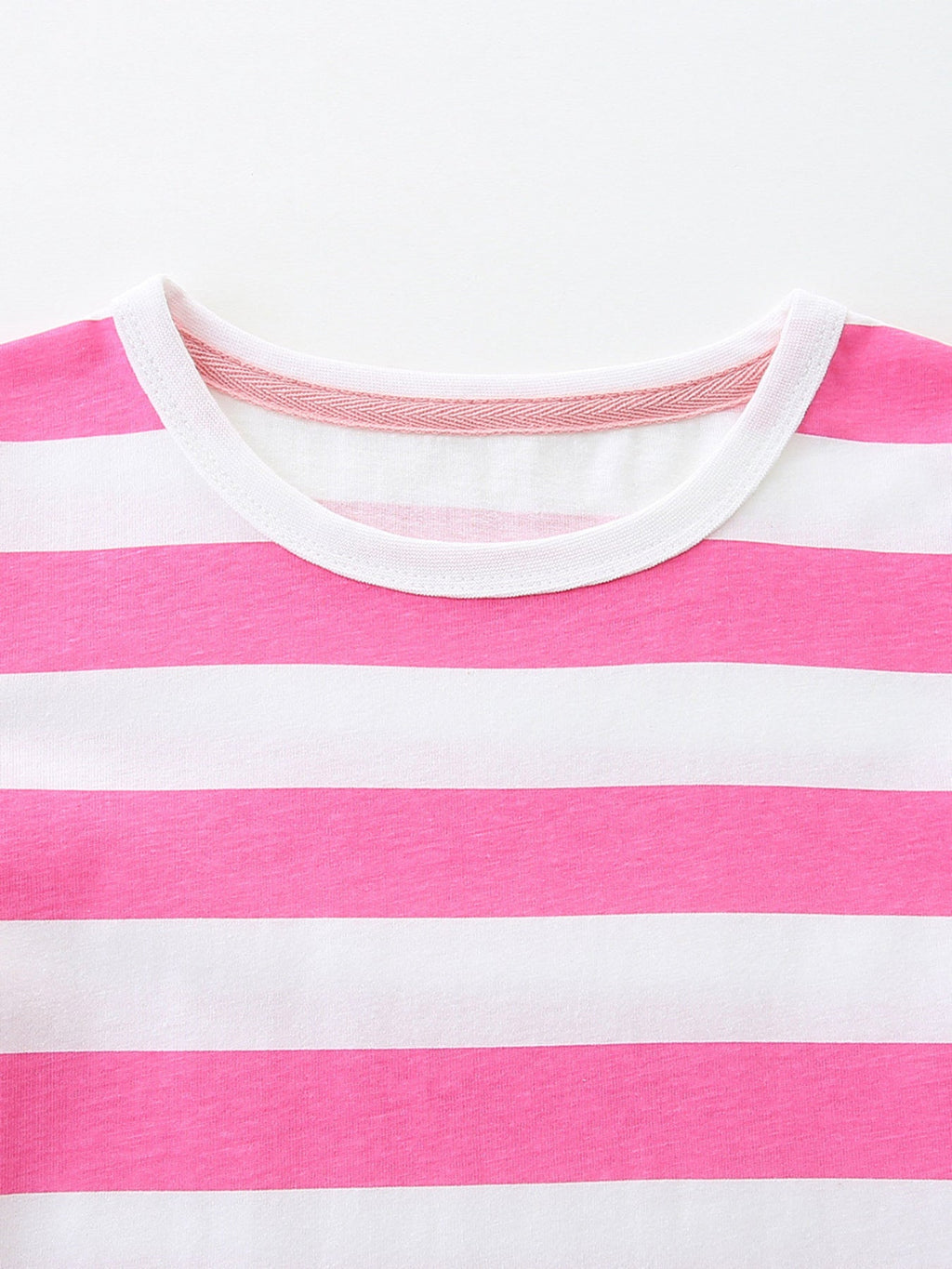 Children's Bee Embroidered Striped Casual Dress