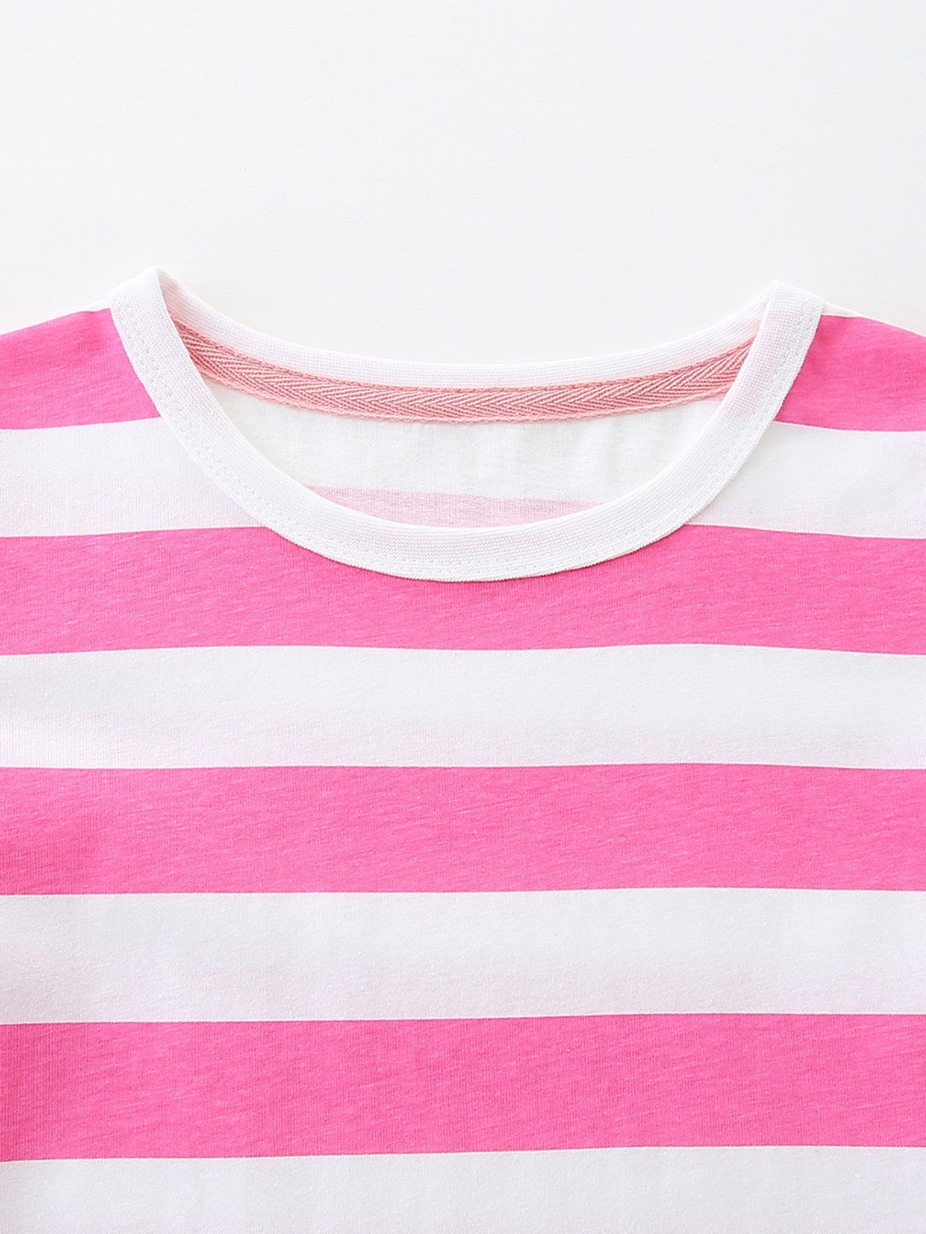 Children's Bee Embroidered Striped Casual Dress